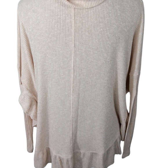 Postmark ANTHRO Beige Sweater XS/S Cowl Neck Long Sleeve - Picture 2 of 5